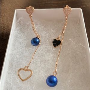 Cultured pearl fresh water earrings